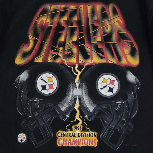 Other - Vintage Pittsburgh Steelers Shirt Mens XL Black 1994 Central Division Champions‎